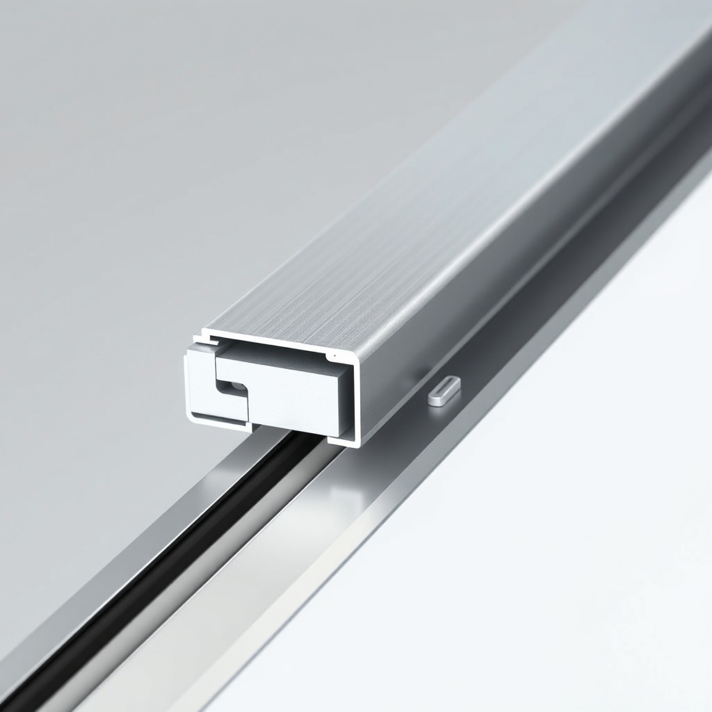 <clean photorealistic photo/illustration for Sistem cam balkon profil section