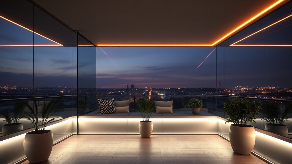 Sistem Cam Balkon Aydınlatma Sistemleri ve Ambiyans Oluşturma